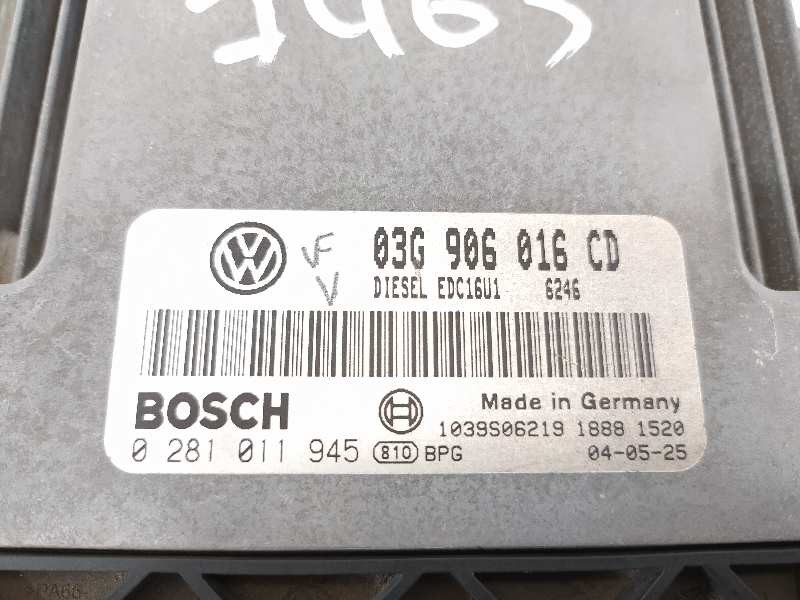 Recambio de centralita motor uce para volkswagen touran (1t1) advance referencia OEM IAM 03G906016CD 0281011945 