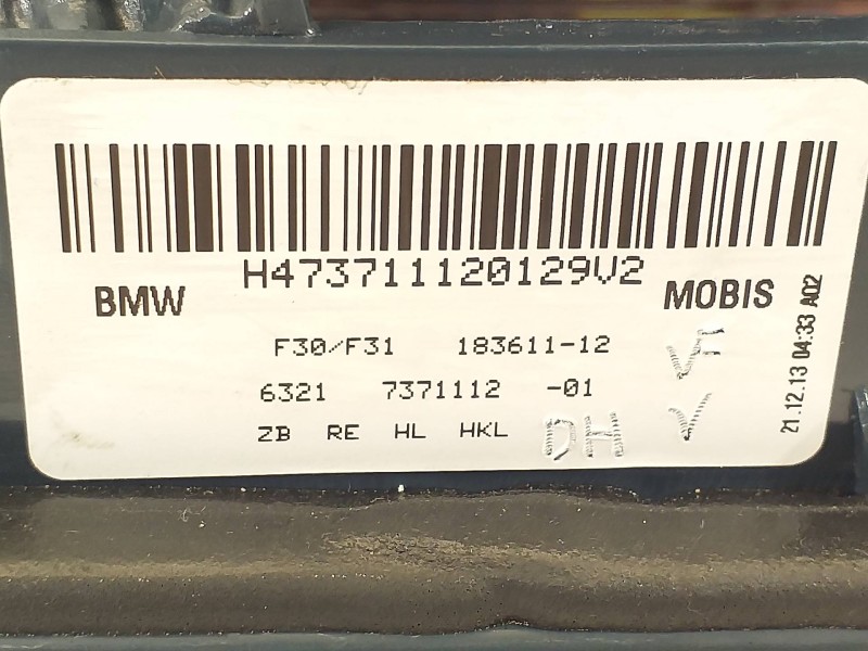 Recambio de piloto trasero derecho para bmw serie 3 lim. (f30) 335i xdrive referencia OEM IAM 63217371112 18361112 
