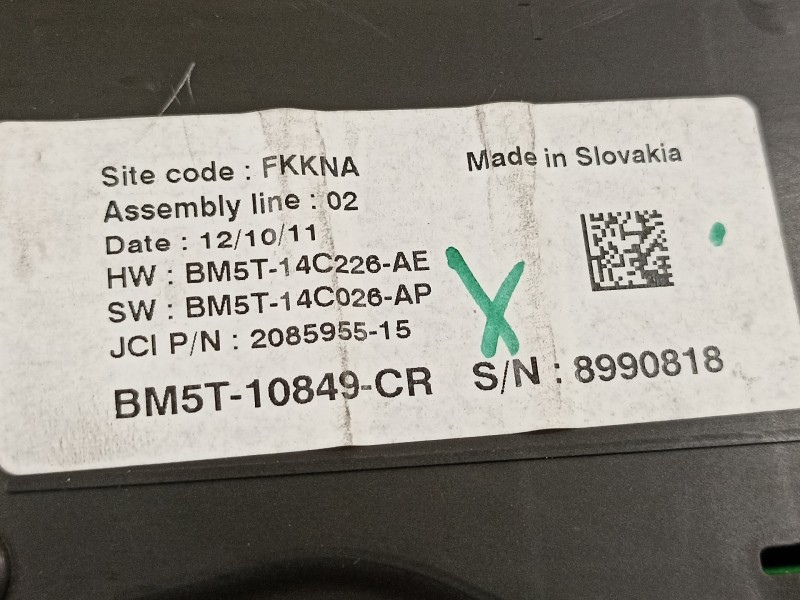 Recambio de cuadro instrumentos para ford c-max titanium referencia OEM IAM BM5T10849CR  