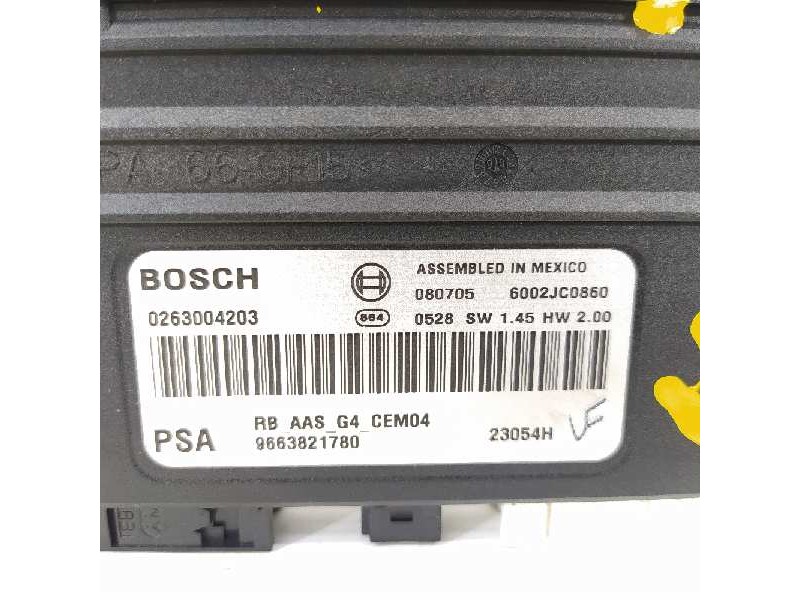 Recambio de modulo electronico para citroën c5 berlina exclusive referencia OEM IAM 9663821780 0263004203 