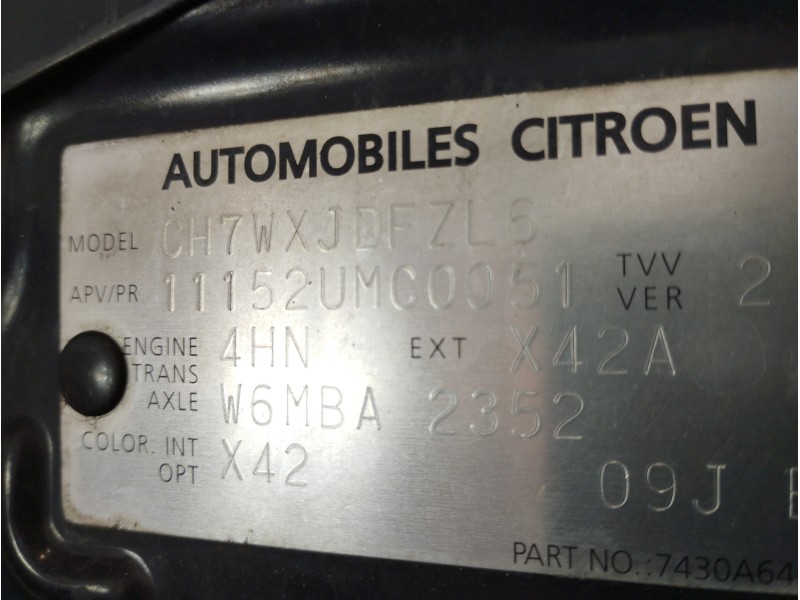 Recambio de capot para citroën c-crosser xtr referencia OEM IAM   