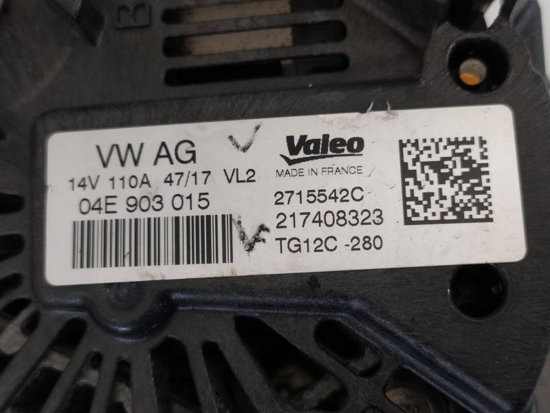 Recambio de alternador para volkswagen golf vii lim. (bq1) advance referencia OEM IAM 04E903015 2715542C 21740