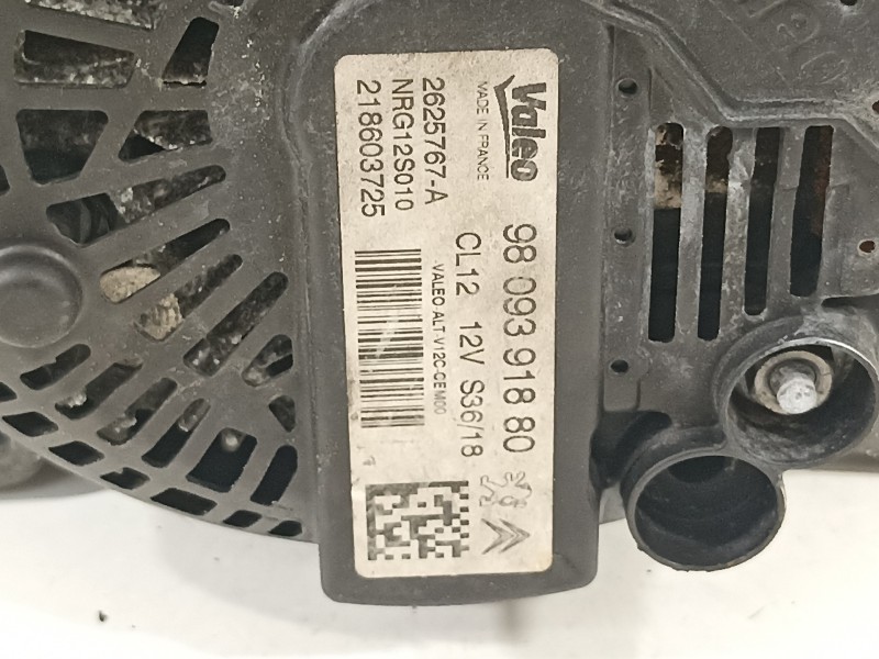 Recambio de alternador para citroën c-elysée feel referencia OEM IAM 9809391880  