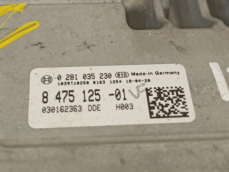 Recambio de centralita motor uce para bmw x2 (f39) sdrive18d referencia OEM IAM 8475125 0281035230 
