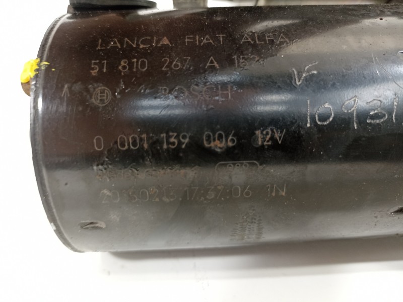 Recambio de motor arranque para alfa romeo giulietta (191) sprint referencia OEM IAM 51810267  