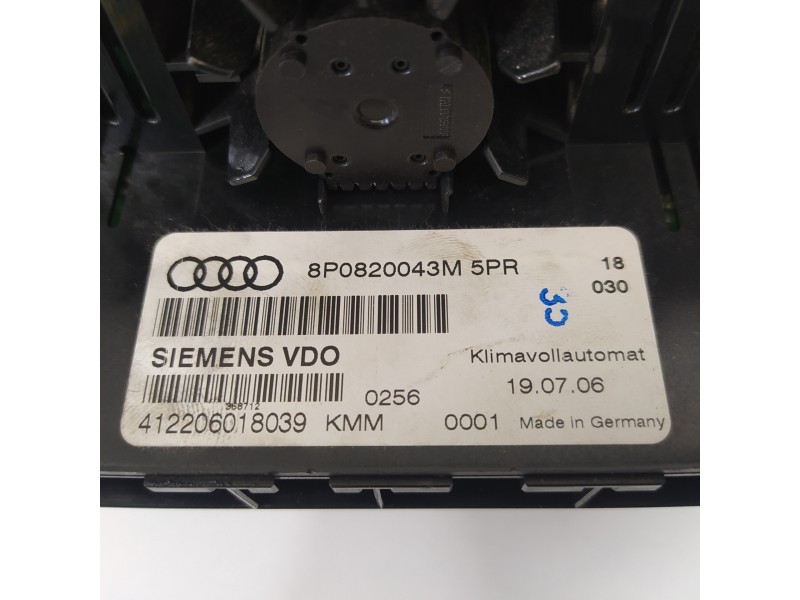 Recambio de mando climatizador para audi a3 (8p) 2.0 tdi ambiente referencia OEM IAM 8P0820043M  