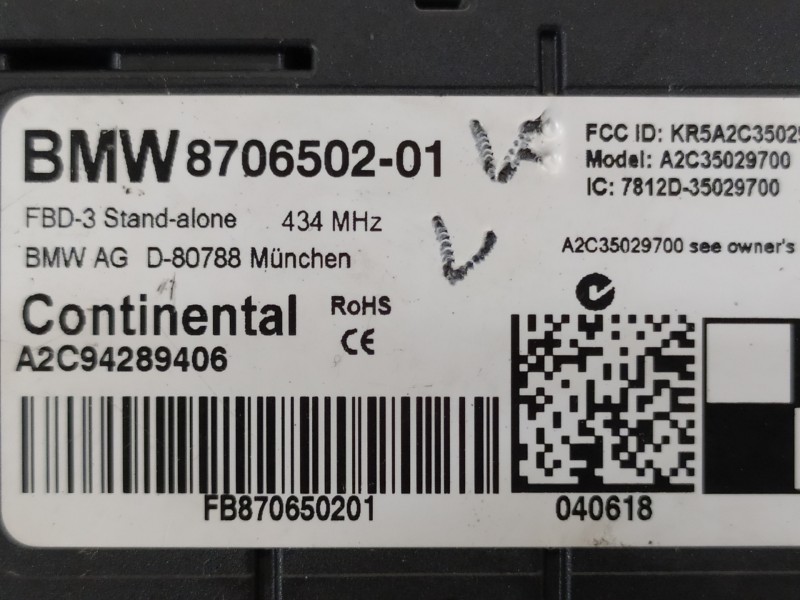 Recambio de modulo electronico para mini countryman (f60) cooper s e all4 referencia OEM IAM 8706502 A2C94289406 