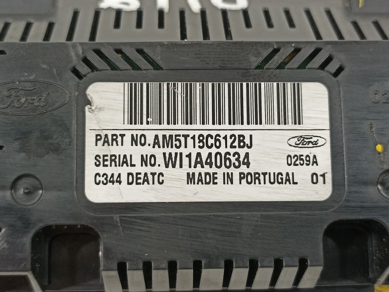 Recambio de mando climatizador para ford c-max titanium referencia OEM IAM AM5T18C612BJ  