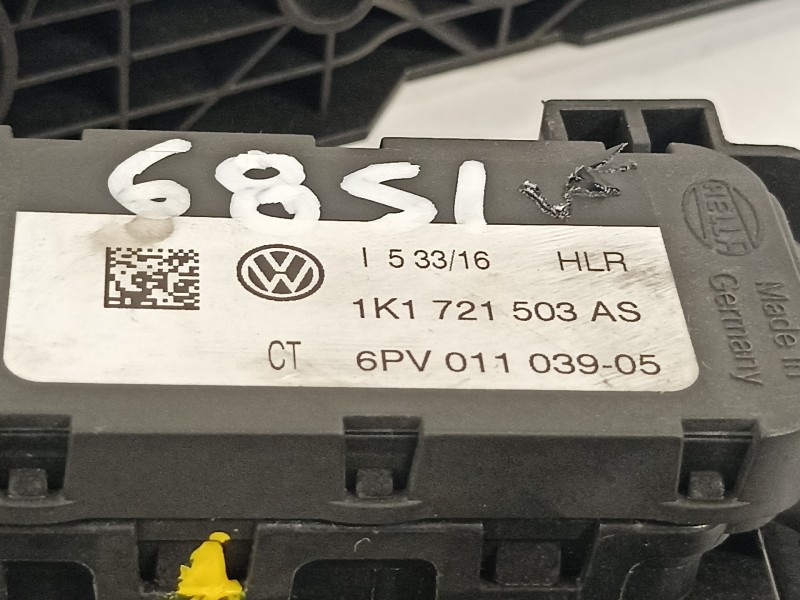 Recambio de potenciometro pedal para audi a3 (8p) 1.6 tdi attraction referencia OEM IAM 1K1721503AS  