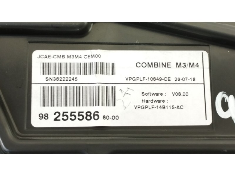 Recambio de cuadro instrumentos para citroën c-elysée feel referencia OEM IAM 9825558680  