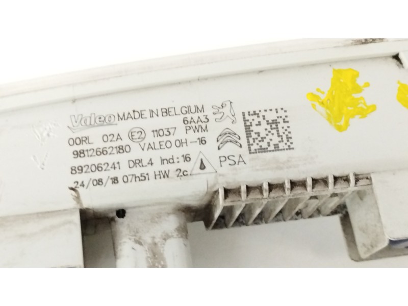 Recambio de piloto delantero derecho para citroën c-elysée feel referencia OEM IAM 9812662180 89206241 