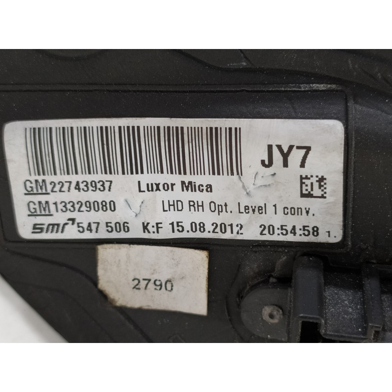 Recambio de retrovisor derecho para opel insignia sports tourer sportive 4x4 referencia OEM IAM 547506 13329080 22743937