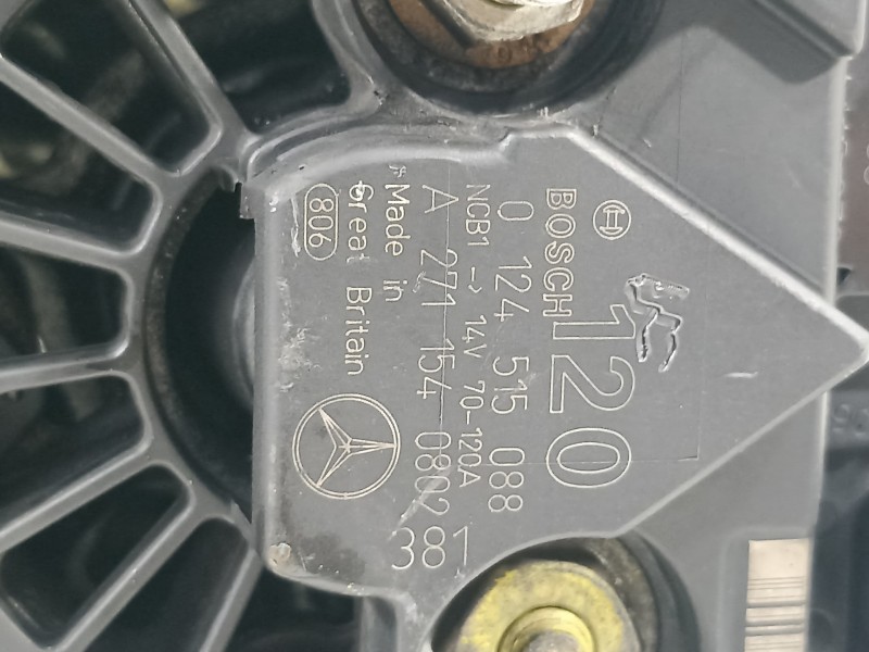 Recambio de alternador para mercedes-benz clase c (w203) berlina 1.8 cat referencia OEM IAM A2711540802  