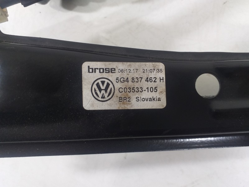 Recambio de elevalunas delantero derecho para volkswagen golf vii lim. (bq1) advance referencia OEM IAM 5G4837462H 5Q4959802B 