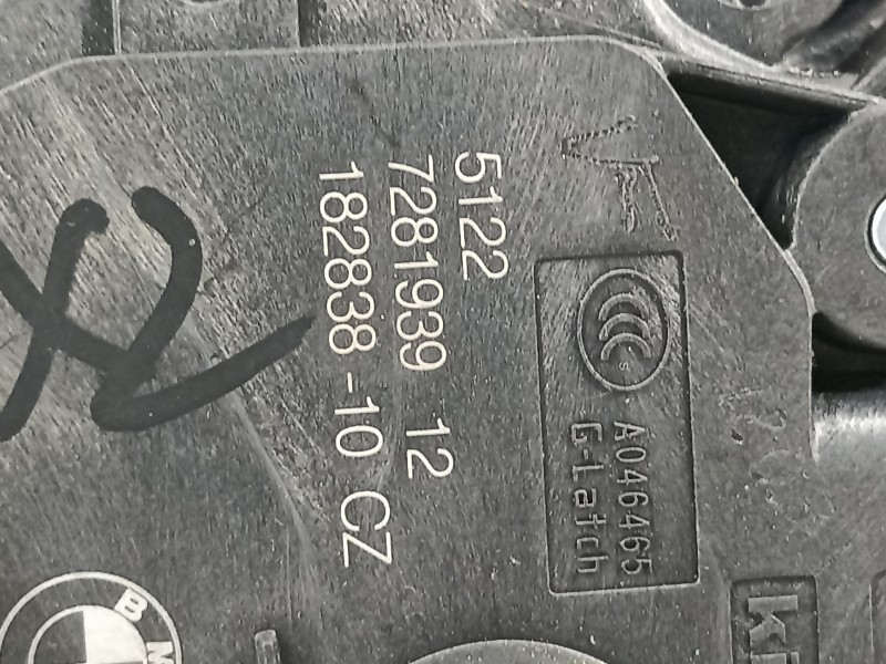 Recambio de cerradura puerta trasera izquierda para bmw x2 (f39) sdrive18d referencia OEM IAM 51227281939  