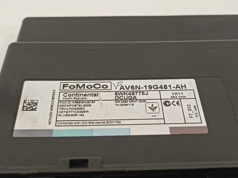 Recambio de modulo confort para ford c-max titanium referencia OEM IAM AV6N19G481AH  