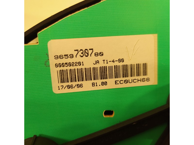 Recambio de cuadro instrumentos para peugeot 206 sw x-line referencia OEM IAM 9659730780  