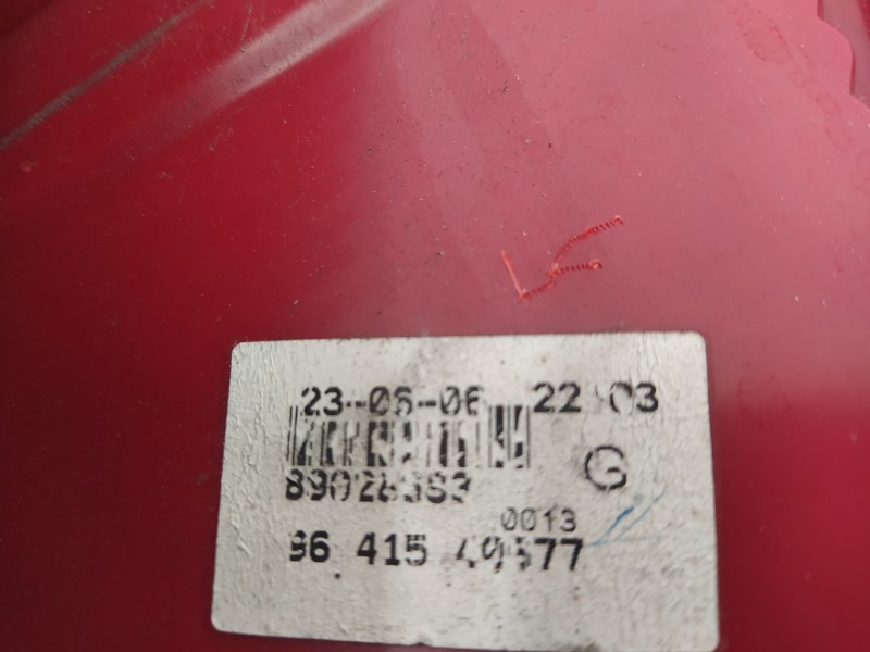 Recambio de piloto trasero izquierdo para peugeot 206 sw x-line referencia OEM IAM 9641540677  