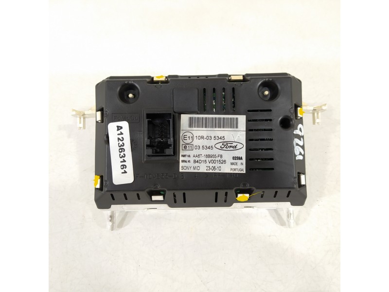 Recambio de pantalla multifuncion para ford fiesta (cb1) econetic referencia OEM IAM AA6T18B955FB  