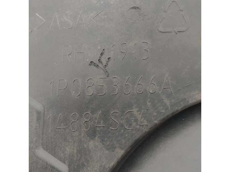 Recambio de rejilla paragolpes derecha para seat leon (1p1) reference referencia OEM IAM 1P0853666A  
