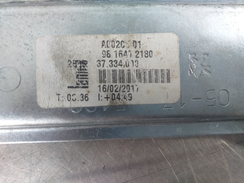 Recambio de elevalunas delantero izquierdo para peugeot 208 access referencia OEM IAM 9816402180 9816401780 0130822969