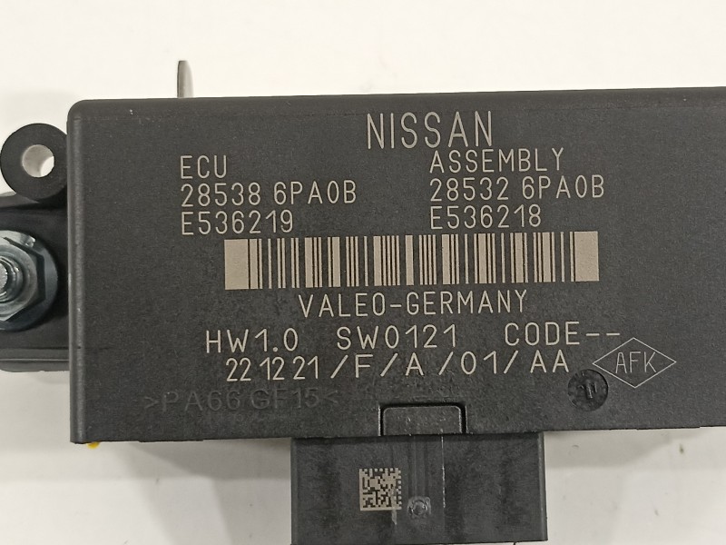 Recambio de modulo electronico para nissan juke (f16) referencia OEM IAM 285386PA0B 285326PA0B 