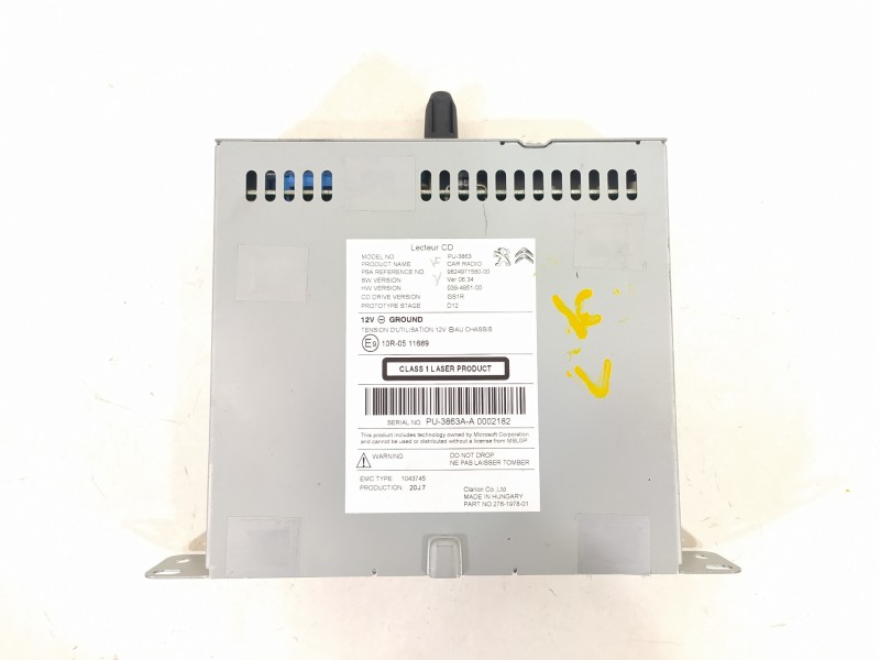 Recambio de sistema audio / radio cd para citroën c4 lim. business referencia OEM IAM 9824971580  