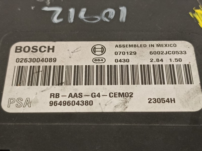 Recambio de modulo electronico para citroën c5 berlina exclusive referencia OEM IAM 9649604380  