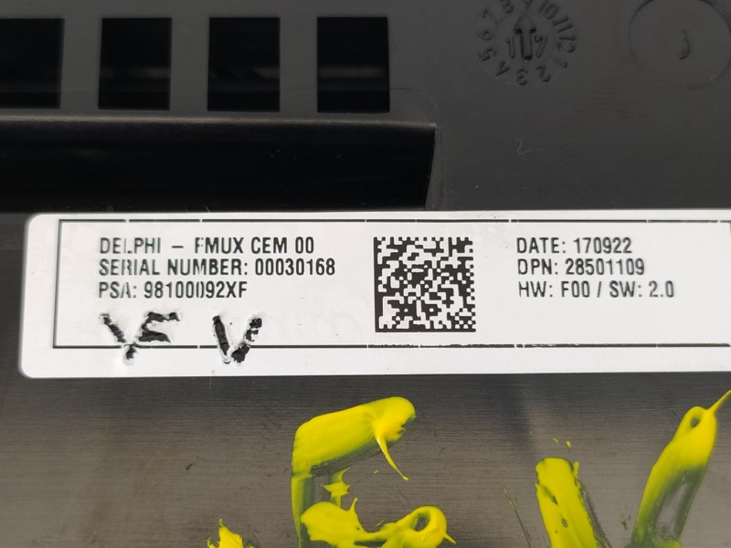 Recambio de mando climatizador para citroën c4 lim. business referencia OEM IAM 98100092XF  