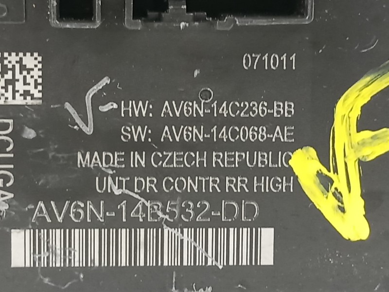 Recambio de modulo electronico para ford c-max titanium referencia OEM IAM AV6N14B533AF  