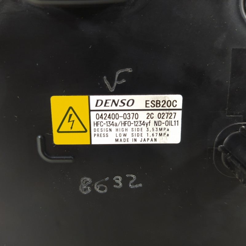 Recambio de compresor aire acondicionado para toyota c-hr ax1t(eu,m)/zyx10(h)/zyx10l-ahxgbw(3a) referencia OEM IAM 0424000370 ES
