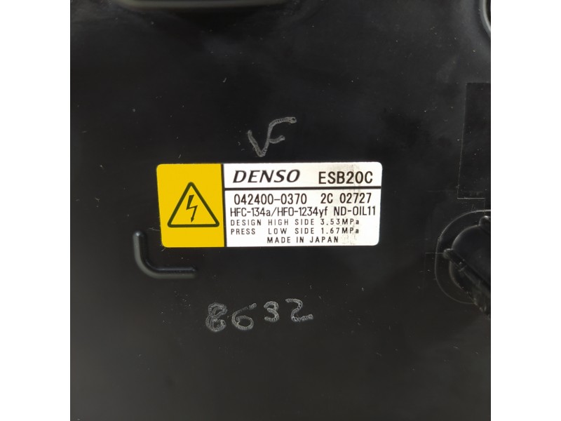 Recambio de compresor aire acondicionado para toyota c-hr ax1t(eu,m)/zyx10(h)/zyx10l-ahxgbw(3a) referencia OEM IAM 0424000370 ES