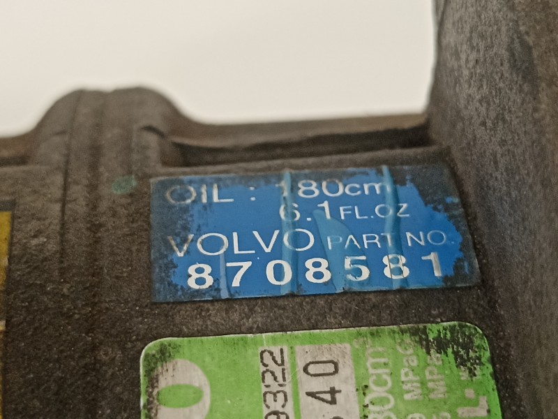 Recambio de compresor aire acondicionado para volvo s40 berlina 1.6 referencia OEM IAM 30899721 5060119322 185A920840 Recambio de compresor aire acondicionado para volvo s40 berlina 1.6 referencia OEM IAM 30899721 5060119322 185A920840