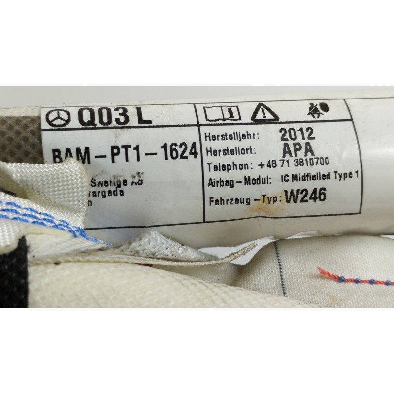 Recambio de airbag cortina delantero izquierdo para mercedes-benz clase b (w246) b 200 cdi be (246.201) referencia OEM IAM 24686