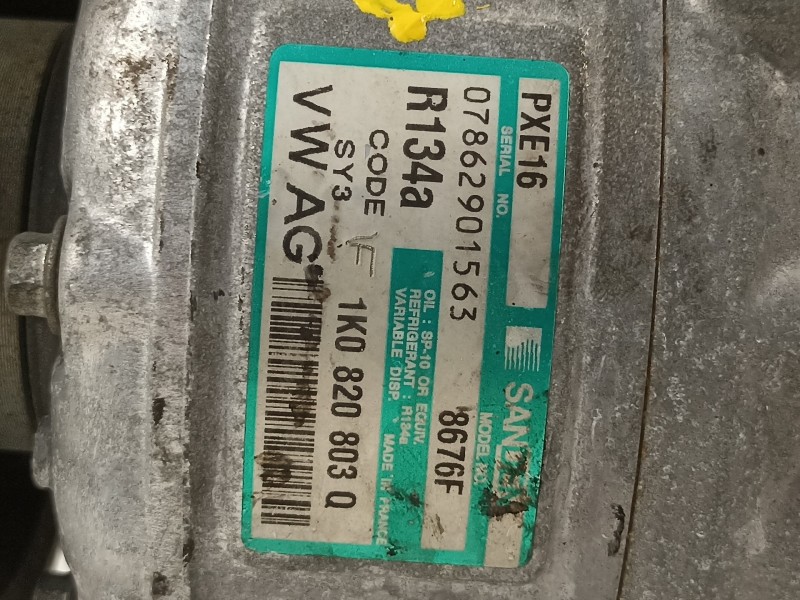 Recambio de compresor aire acondicionado para seat toledo (5p2) exclusive referencia OEM IAM 1K0820803Q  