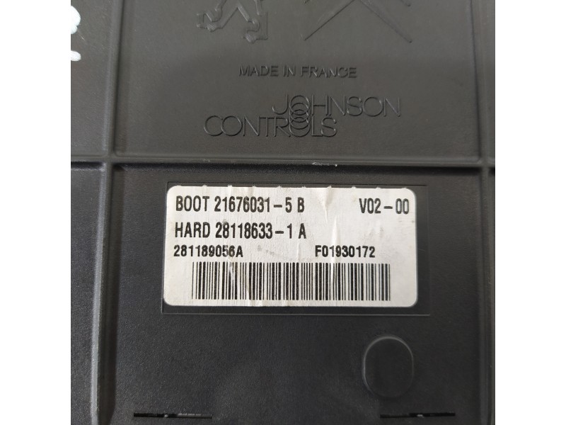 Recambio de caja reles / fusibles para peugeot 307 berlina (s2) 1.6 16v hdi referencia OEM IAM 9663510580 BSI2004H05 