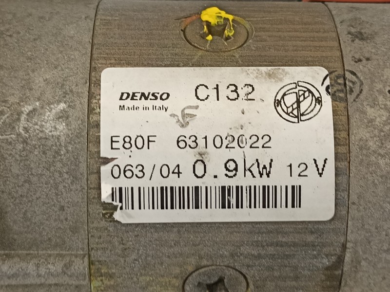 Recambio de motor arranque para fiat panda (169) 1.2 8v dynamic referencia OEM IAM 63102022  