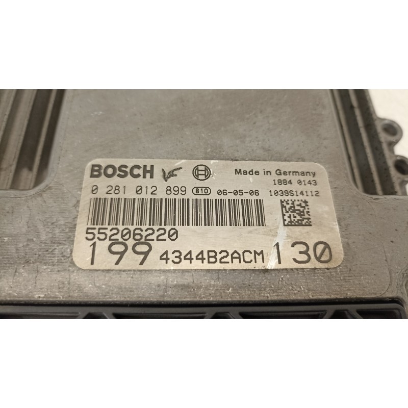 Recambio de centralita motor uce para fiat grande punto (199) 1.9 8v multijet sport referencia OEM IAM 55206220 1994344B2ACM 