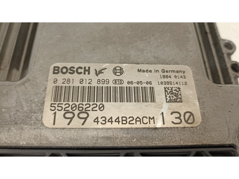 Recambio de centralita motor uce para fiat grande punto (199) 1.9 8v multijet sport referencia OEM IAM 55206220 1994344B2ACM 