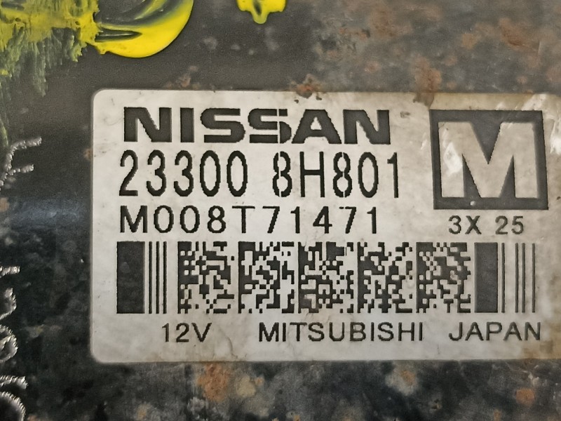 Recambio de motor arranque para nissan x-trail (t30) comfort referencia OEM IAM 233008H801  