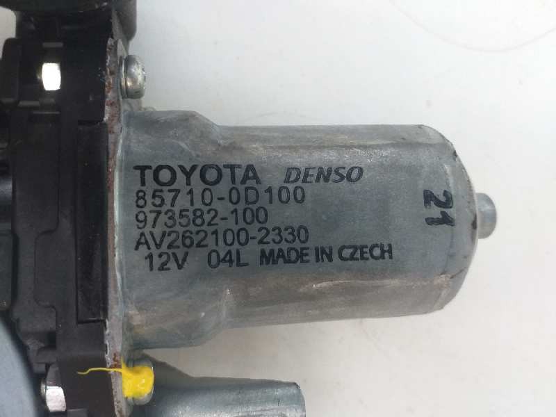 Recambio de elevalunas delantero derecho para toyota auris luna+ referencia OEM IAM 857100D100 AV2621002330 973582100