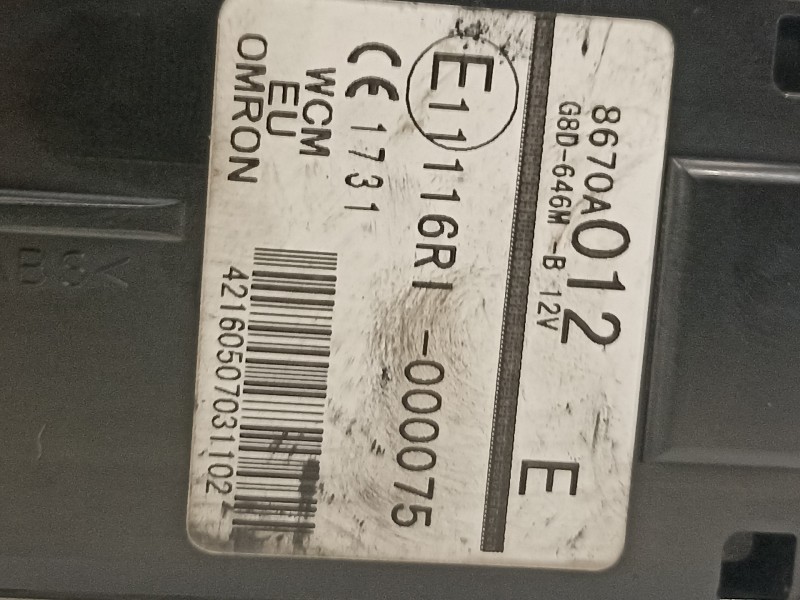 Recambio de conmutador de arranque para citroën c-crosser xtr referencia OEM IAM 8670A012  
