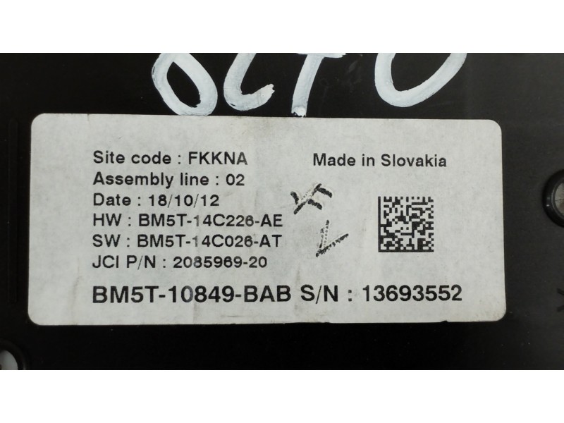 Recambio de cuadro instrumentos para ford c-max edition referencia OEM IAM BM5T10849BAD  