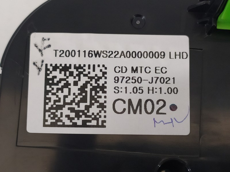 Recambio de mando climatizador para kia ceed business referencia OEM IAM 97250J7021 97250J7XXX 