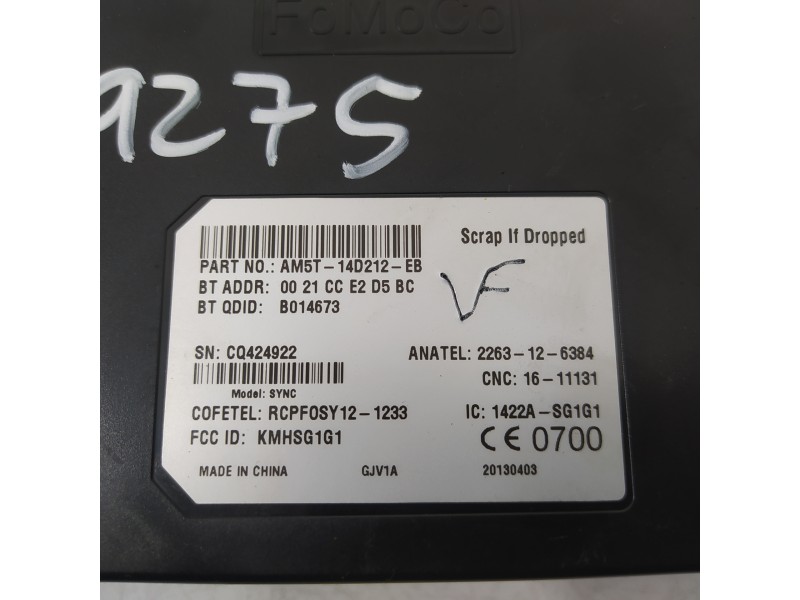 Recambio de modulo electronico para ford focus lim. (cb8) edition referencia OEM IAM AM5T14D212  