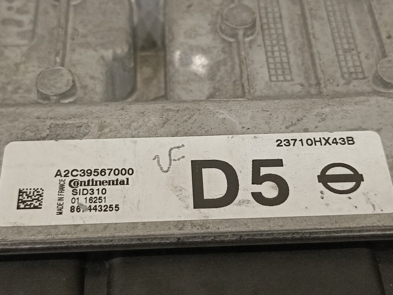 Recambio de centralita motor uce para nissan qashqai (j11) 360 referencia OEM IAM 23710HX43B  