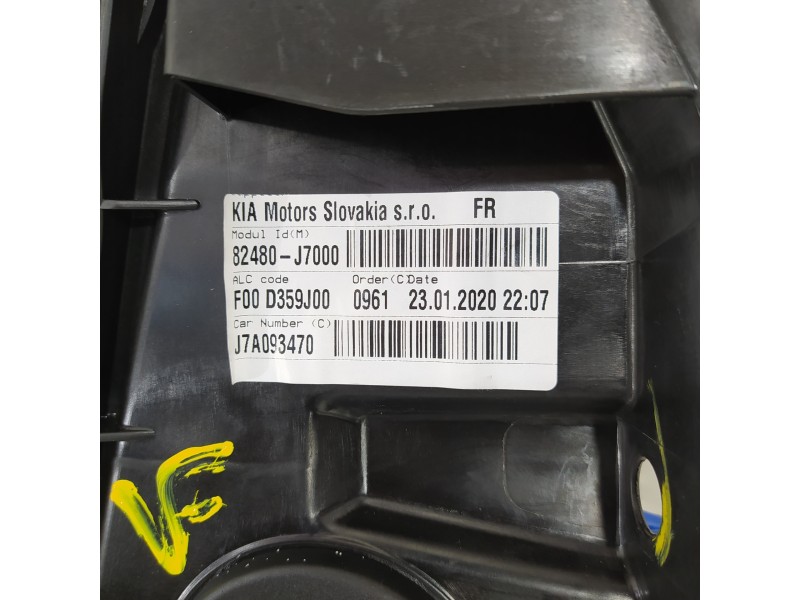 Recambio de elevalunas delantero derecho para kia ceed business referencia OEM IAM 82480J7000 9450100100 82460J7000