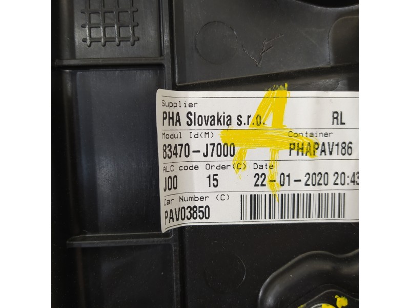 Recambio de elevalunas trasero izquierdo para kia ceed business referencia OEM IAM 83471J7000 83450J7000 