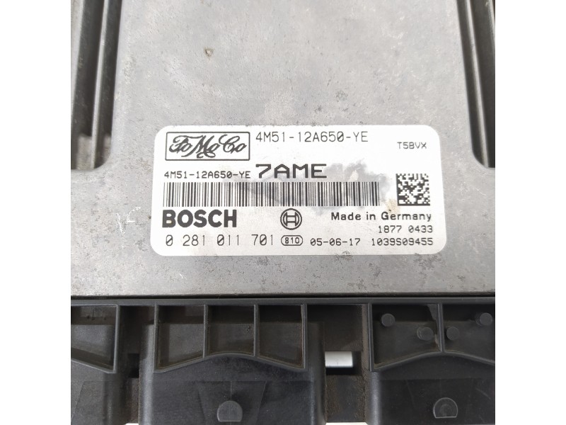 Recambio de centralita motor uce para ford focus berlina (cap) ambiente (d) referencia OEM IAM 4M5112A650YE 0281011701 