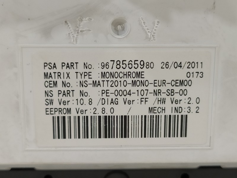 Recambio de cuadro instrumentos para citroën c4 lim. business referencia OEM IAM 9678565980  